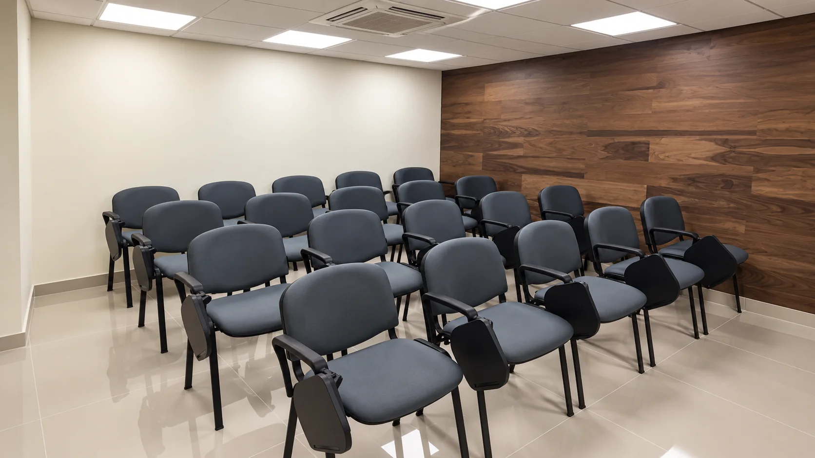 Vista panorámica de la sala de capacitación Carl's Jr. ejecutada por COESA